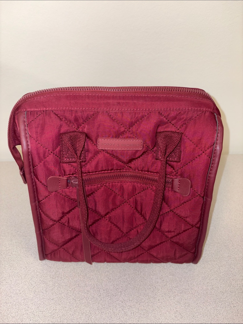 Poppy & Peonies Commuter Backpack and The Lunch Bag in Berry Work/School/Travel - Picture 11 of 16